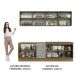 Armário de Cozinha Completa 240cm Rustic/Cinza Lux Madesa 05