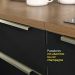 Armário de Cozinha Completa 240cm Rustic/Preto Lux Madesa 05