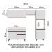 Armário de Cozinha Completa 250cm Branco Reims Madesa 06