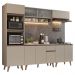 Armário de Cozinha Completa 260 cm Crema Nice Madesa 02