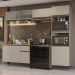 Armário de Cozinha Completa 260 cm Suspenso Crema Nice Madesa 11