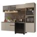 Armário de Cozinha Completa 260 cm Suspenso Crema Nice Madesa 11
