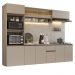 Armário de Cozinha Completa 260 cm Suspenso Crema Nice Madesa 14
