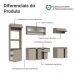 Armário de Cozinha Completa 260 cm Suspenso Crema Nice Madesaa 15
