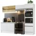 Armário de Cozinha Completa 260cm Branco Diamante Madesa 02