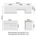 Armário de Cozinha Completa 260cm Branco Glamy Madesa 05