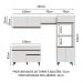 Armário de Cozinha Completa 260cm Branco Reims Madesa 09