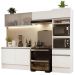 Armário de Cozinha Completa 260cm Branco Topazio Madesa 01