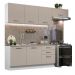 Armário de Cozinha Completa 260cm Branco/Crema Agata Madesa 02