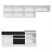 Armário de Cozinha Completa 260cm Branco/Preto Glamy Madesa 03