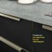 Armário de Cozinha Completa 260cm Branco/Preto Lux Madesa 08