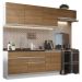 Armário de Cozinha Completa 260cm Branco/Rustic Glamy Madesa 03