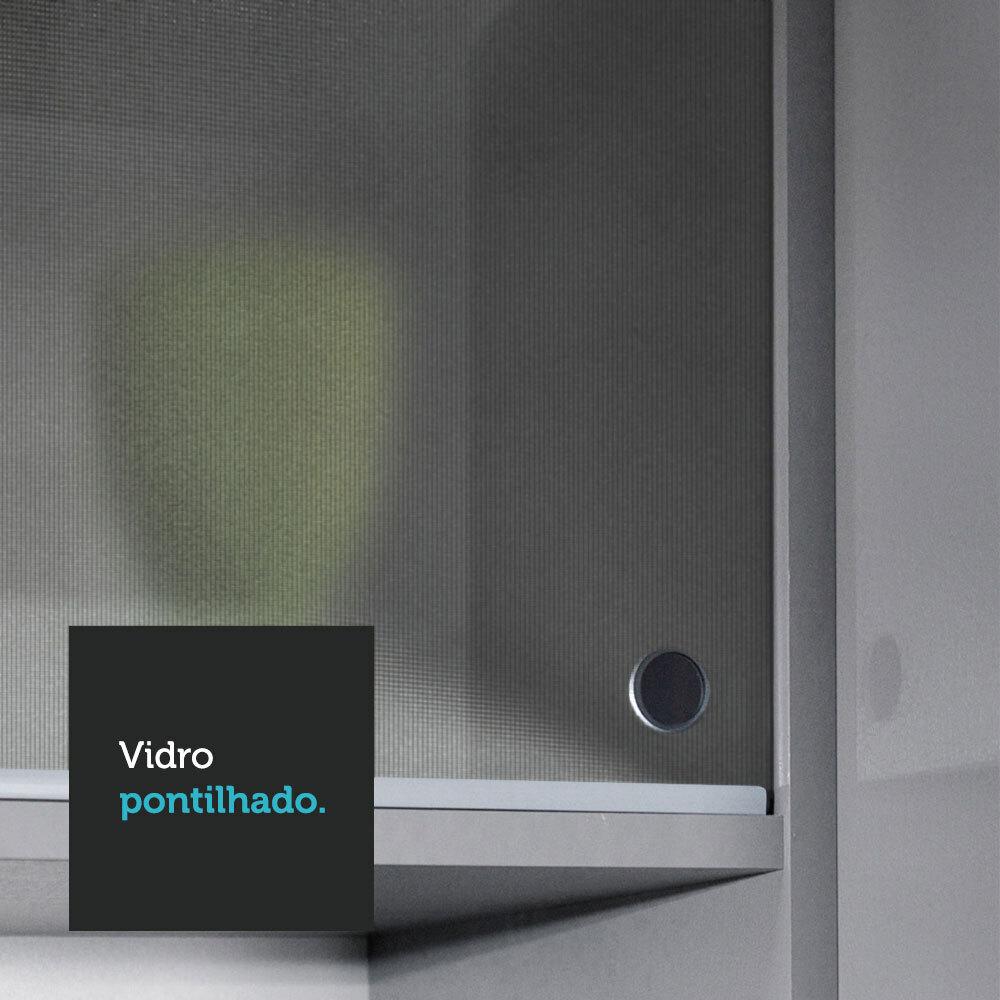 Armário de Cozinha Completa 260cm Cinza Nice Madesa 04