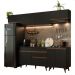 Armário de Cozinha Completa 260cm Preto Reims Madesa 10