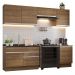Armário de Cozinha Completa 260cm Rustic Glamy Madesa 04
