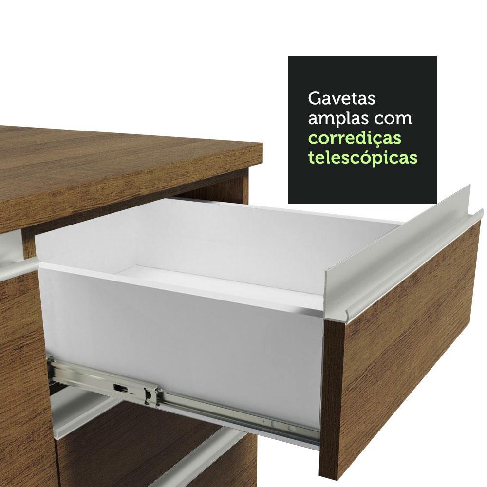 Armário de Cozinha Completa 260cm Rustic Glamy Madesa 04