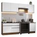 Armário de Cozinha Completa 260cm Rustic/Branco Glamy Madesa 04