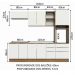 Armário de Cozinha Completa 260cm Rustic/Branco Veludo Lux Madesa 08