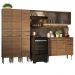 Armário de Cozinha Completa 261cm Rustic Emilly Madesa 03
