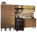 Armário de Cozinha Completa 261cm Rustic Emilly Madesa 05