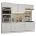 Armário de Cozinha Completa 270 cm Branco Vik Madesa 01