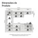 Armário de Cozinha Completa 270 cm Branco Vik Madesa 01