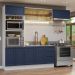 Armário de Cozinha Completa 270 cm Branco/Azul Vik Madesa 04