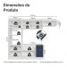 Armário de Cozinha Completa 270 cm Branco/Azul Vik Madesa 04