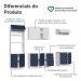 Armário de Cozinha Completa 270 cm Branco/Azul/Branco Vik Madesa 01