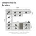 Armário de Cozinha Completa 270 cm Branco/Cinza Vik Madesa 01