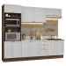 Armário de Cozinha Completa 270 cm Rustic/Branco Vik Madesa 01