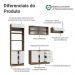 Armário de Cozinha Completa 270 cm Rustic/Branco Vik Madesa 03