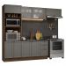 Armário de Cozinha Completa 270 cm Rustic/Cinza Vik Madesa 03