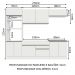 Armário de Cozinha Completa 270cm Branco Glamy Madesa 13
