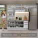 Armário de Cozinha Completa 270cm Branco Stella Madesa 11