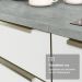 Armário de Cozinha Completa 270cm Branco/Branco Veludo Lux Madesa 04