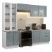 Armário de Cozinha Completa 270cm Branco/Cinza Lux Madesa 04