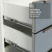Armário de Cozinha Completa 270cm Branco/Cinza Lux Madesa 04