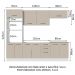 Armário de Cozinha Completa 270cm Branco/Crema Agata Madesa 01