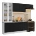 Armário de Cozinha Completa 270cm Branco/Preto Agata Madesa 11