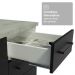 Armário de Cozinha Completa 270cm Branco/Preto Agata Madesa 11