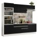 Armário de Cozinha Completa 270cm Branco/Preto Glamy Madesa 13