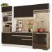Armário de Cozinha Completa 270cm Branco/Preto Glamy Madesa 15