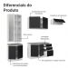 Armário de Cozinha Completa 270cm Branco/Preto Glamy Madesa 16