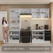 Armário de Cozinha Completa 270cm Branco/Preto Lux Madesa 04