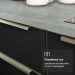 Armário de Cozinha Completa 270cm Branco/Preto Lux Madesa 04