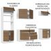 Armário de Cozinha Completa 270cm Branco/Rustic Glamy Madesa 13