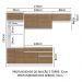 Armário de Cozinha Completa 270cm Branco/Rustic Glamy Madesa 15