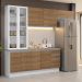 Armário de Cozinha Completa 270cm Branco/Rustic Glamy Madesa 16