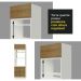 Armário de Cozinha Completa 270cm Branco/Rustic Stella Madesa 05